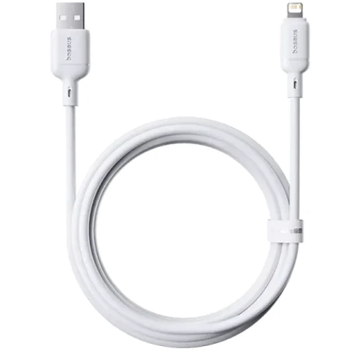 Кабель Baseus USB Cable to Lightning Silky Series 2.4A 1m White (P10377702213-00) фото 3
