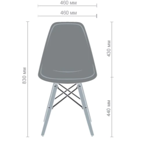 Стул AMF Aster RL Wood Пластик Серый (547527): Производитель AMF