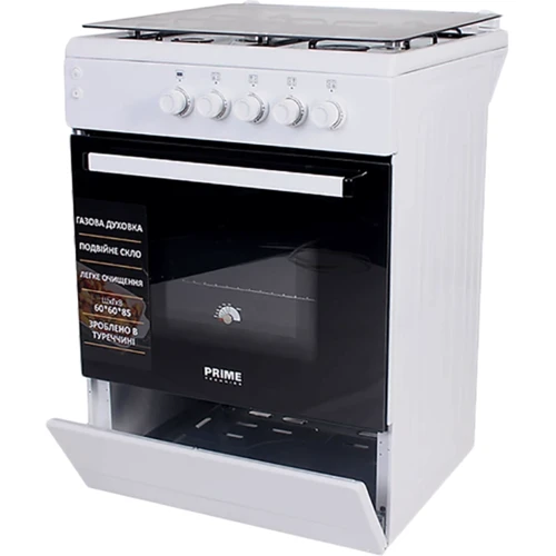 Газова плита Prime Technics PSG 64017 W: Управління механічне