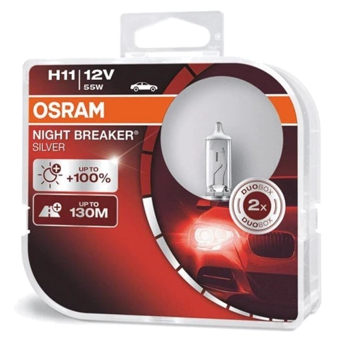 Галогенная автолампа Osram H11 Night Breaker Silver 12V 55W (64211NBS-HCB): Производитель Osram