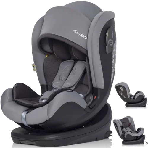 Автокресло EasyGo Convert izofix 0-36 9024-ECis-10, Pearl, серый фото 10