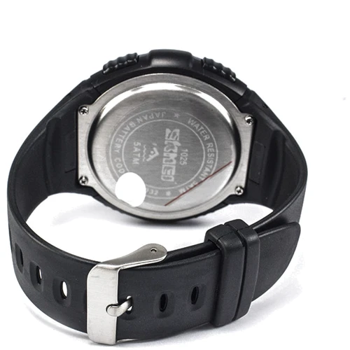 Наручний годинник Skmei 1025 Black: Тип циферблата Цифровий (електронний)
