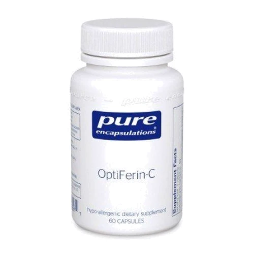Pure Encapsulations OptiFerin-C 60 caps Пищевая добавка на основе железа и витамина С (PE-00827)