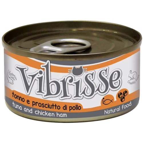Влажный корм Vibrisse с тунцом и куриной ветчиной 70 г (A1018768)