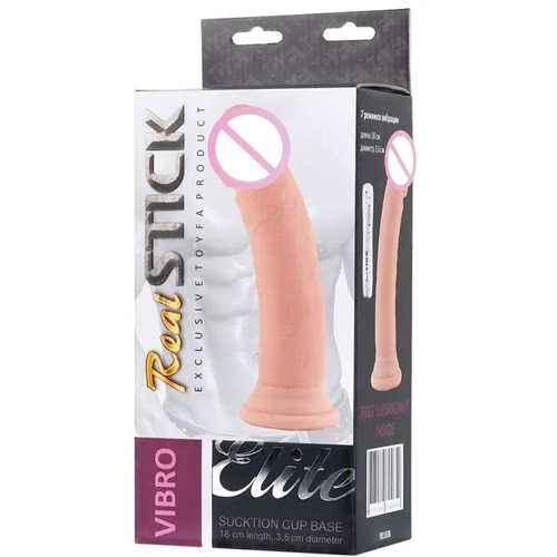 Вибратор Toyfa RealStick Elite Suction cup based vibrator(телесный)