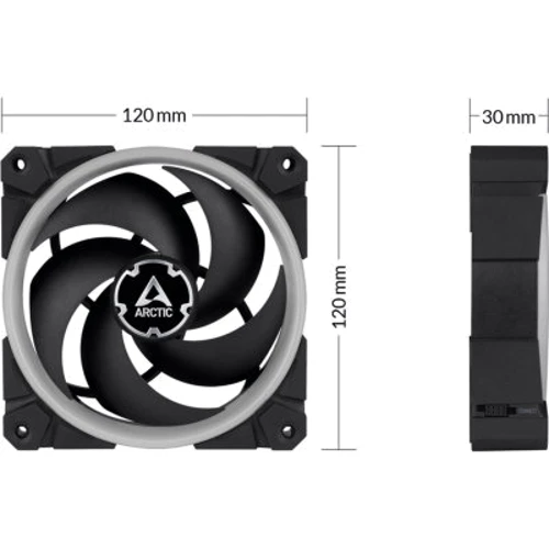 Кулер Arctic BioniX P120 A-RGB (ACFAN00146A): Рассеиваемая мощность, Вт 12