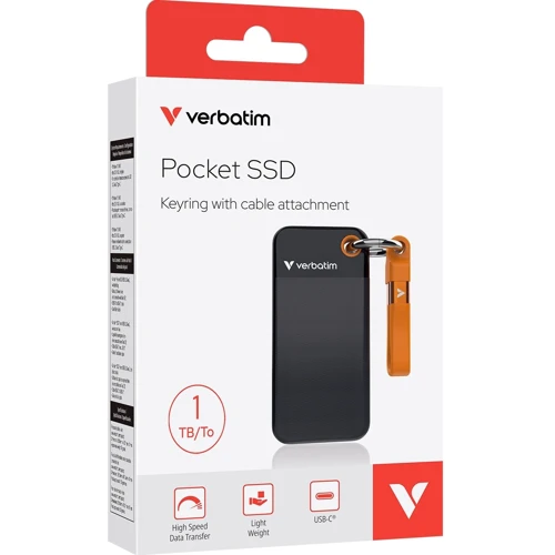 Verbatim Pocket 2 TB Orange (32197) UA: Интерфейс подключения USB Type-C