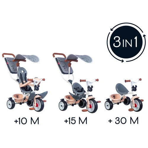 Детский велосипед Smoby Микки Маус серый (741402): Тип Велосипед-коляска
