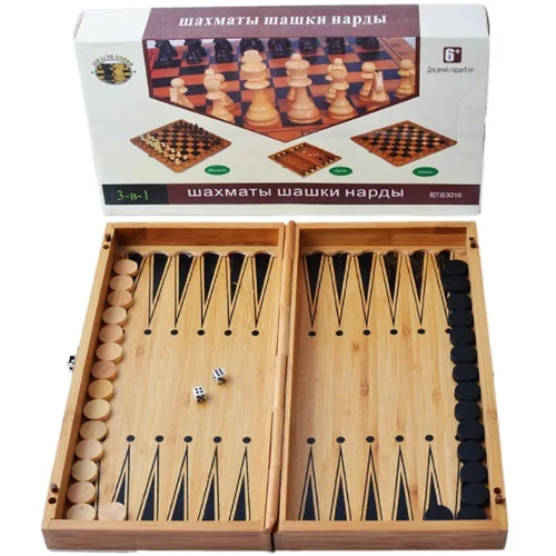 Набор Xin Li Ye Chess DN26011 нарды, шахматы, шашки