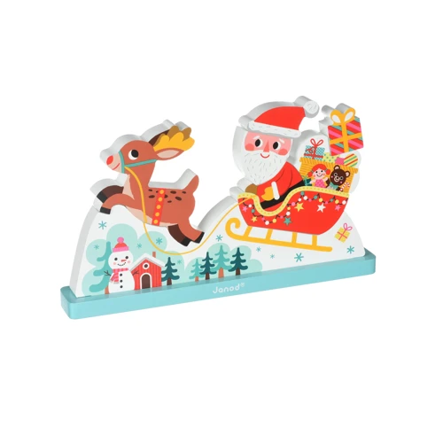 Пазл вертикальный Janod Сани Санта Клауса (J08025)