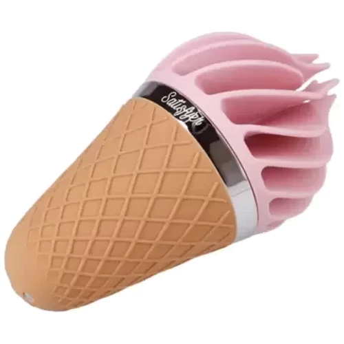 Стимулятор для клитора с вращающимися лепестками Satisfyer Lay-On - Sweet Treat Pink/Brown