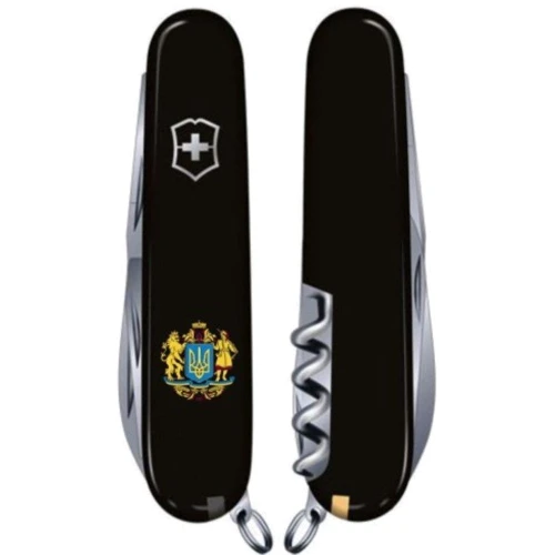 Мультитул Victorinox Spartan Ukraine 91мм/12 функции/черный /Большой Герб Украины (1.3603.3_T0400u): Тип мини-мультитул