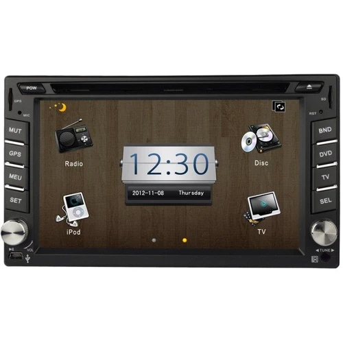 Klyde 2din Universal (KD-6223): Дисплей Сенсорний дисплей 6.2 дюйма, 800х480 пікселів, кут огляду 170º