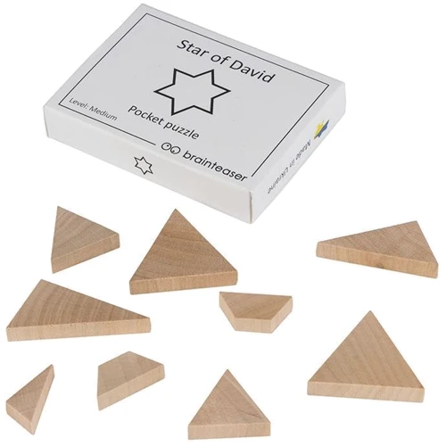 Набор головоломок Заморочка Wooden mini puzzle set на английском 12 штук (12en)
