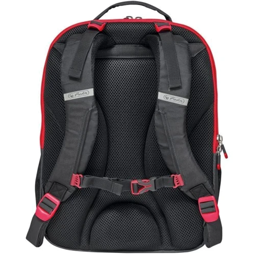 Рюкзак школьный Herlitz ULTIMATE Black Red черный (50032785): Спинка Ортопедическая (анатомическая)