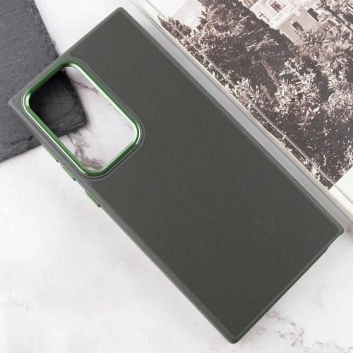 Чехол для телефонов TPU Case Bonbon Leather Metal Style Army Green for Samsung S918 Galaxy S23 Ultra: Тип накладка на заднюю часть