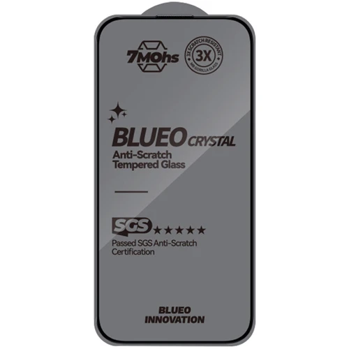 Защитное стекло для iPhone Blueo Tempered Glass Crystal Anti Scratch 2.5D Black for iPhone 16 Pro Max: Тип защиты экрана на экран