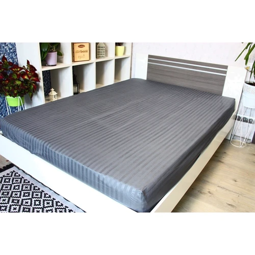 Простирадло LightHouse Mf Stripe Graphite страйп-мікрофібра на гумці 90х200+25см (2200000605023): Розмір простирадла, см 90x200