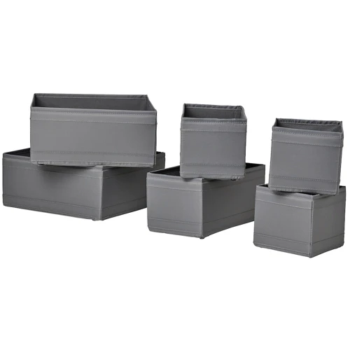 Набор контейнеров ІКЕА SKUBB Темно-серый (40399998): Производитель Ikea