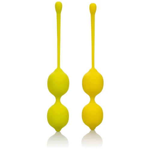 CalExotics Kegel Training Set Lemon вагинальные шарики, 9.5x3.25 см