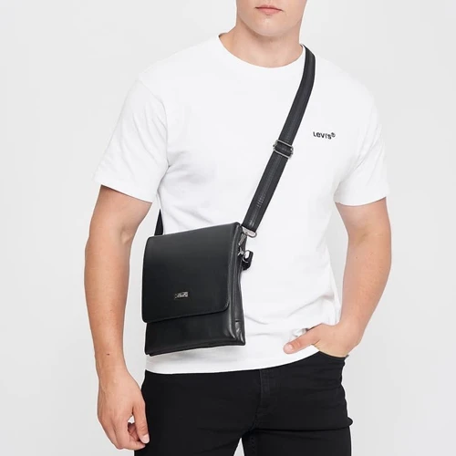 Мужская сумка планшет Ricco Grande черная (T1tr0020bl-black): Тип ручки Со съемным ремнем, Плечевой ремень, Короткая ручка