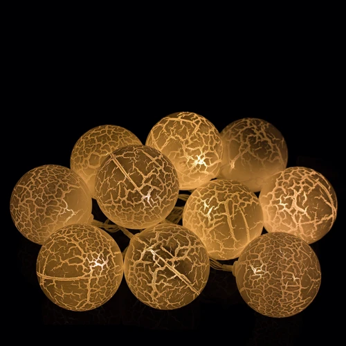 Гирлянда Springos Cracked Cotton Balls 2 м 10 LED теплый белый (CL0068): Применение Для дома