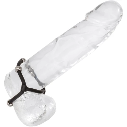 Кольцо с бусинами California Exotic Novelties - Beaded Dual Silicone Maximizer