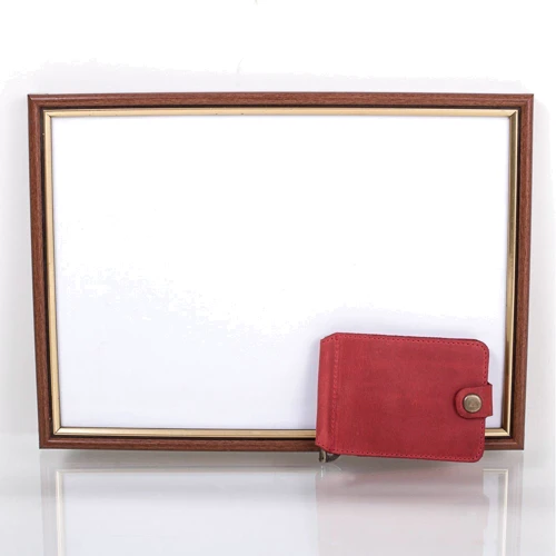 Женский зажим для денег DNK Leather красный (DNK-Clamp-trifle-Hcol-H) фото 9