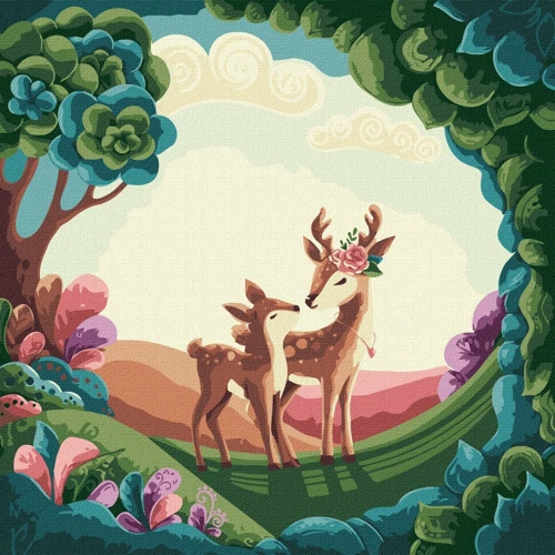 Картина за номерами Ідейка Гарна прогулянка ©Elena Schweitzer 40х40 см (KHO4378)