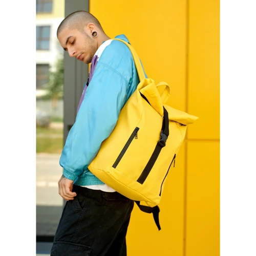 Мужской рюкзак Sambag RollTop One желтый (24208028m): Фактура Гладкая, Матовая