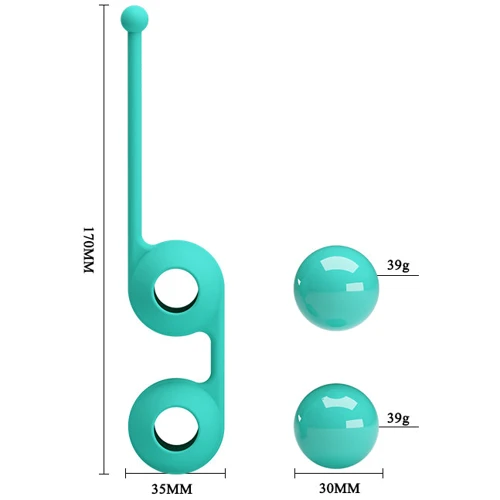 Вагинальные шарики LYBAILE Pretty Love Kegel Tighten Up II Green