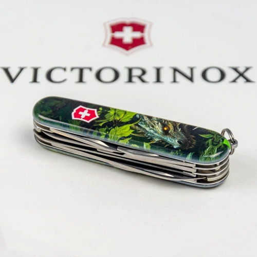 Мультитул Victorinox HUNTSMAN ZODIAC Зеленый деревянный дракон 1.3713.3.Z3240p (Vx13713.3_Z3240p) фото 8
