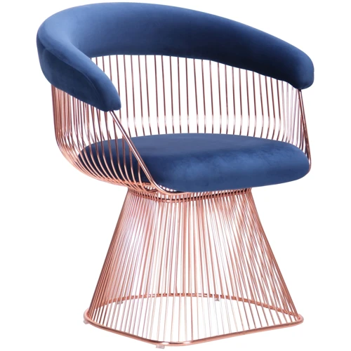 Крісло AMF Roller, rose gold, royal blue (545679)