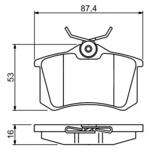 Тормозные колодки Bosch 0 986 494 387 фото 2