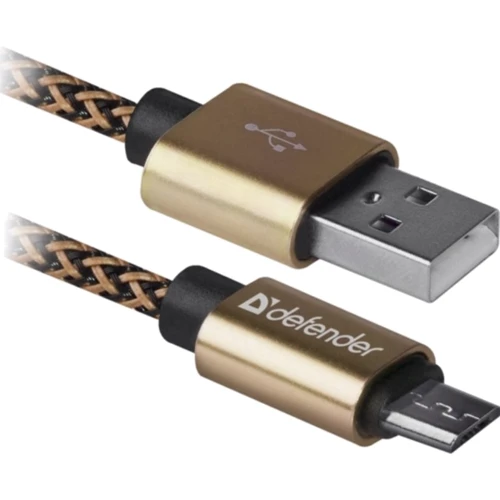 Кабель Defender USB Cable to microUSB 1m Golden (87800)