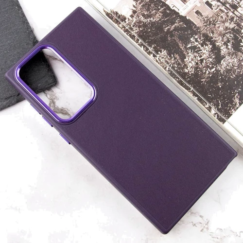 Чехол для телефонов TPU Case Bonbon Leather Metal Style Dark Purple for Samsung S918 Galaxy S23 Ultra: Тип накладка на заднюю часть