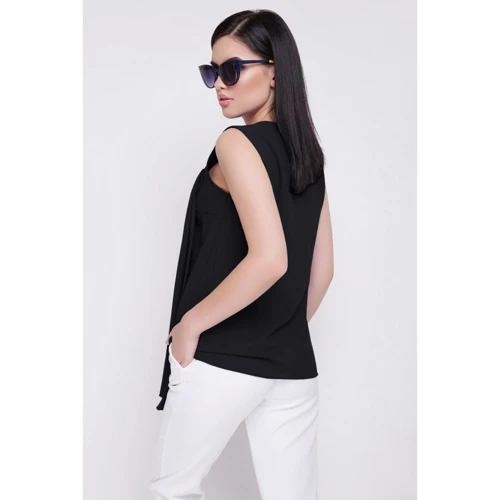 Блуза FashionUp BZ-1625A 48 чорна без рукава: Сезон літо
