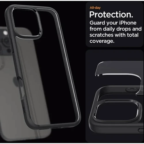 Чехол для iPhone Spigen Ultra Hybrid Matte Black (ACS08125) for iPhone 16 Pro фото 10