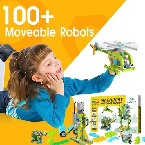Конструктор Makerzoid Machinist Building Block (MKZ-EC-MCT): Рекомендований вік от 6 лет
