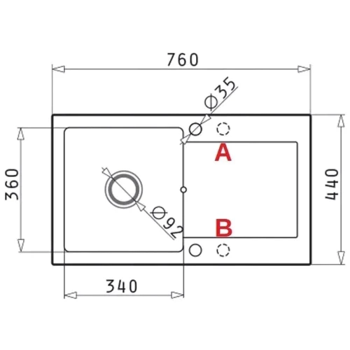 Кухонна мийка Pyramis MIDO 76x44 1B 1D чорна+кран Bello 070001201Bn