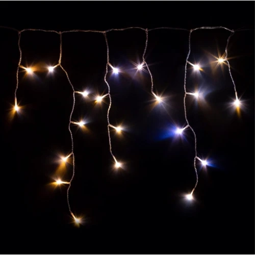 Гирлянда Smart LED Twinkly Icicle AWW 190 Gen II IP44 длина 5м кабель прозрачный фото 5