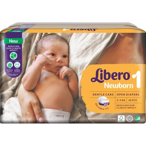 Подгузники Libero Newborn 1 (42шт): Количество в упаковке, шт 42