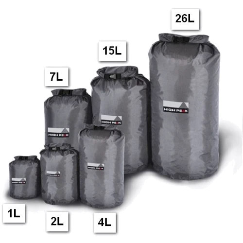 Гермомешок High Peak XXS 2L Gray (923017): Объем, л 2