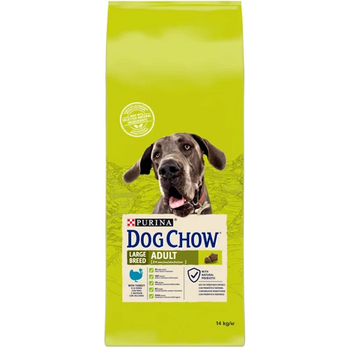 Сухой корм Dog Chow Large Breed Adult 2+ для собак больших пород с индейкой 14кг (12362346)