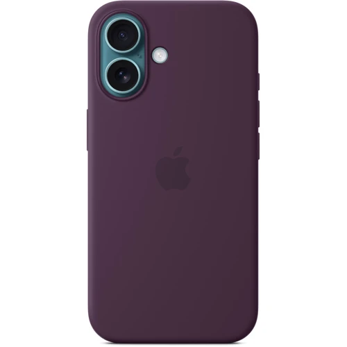 Чехол для iPhone Apple for iPhone 16 Silicone Case with MagSafe Plum (MYY43) : Цвет бордовый