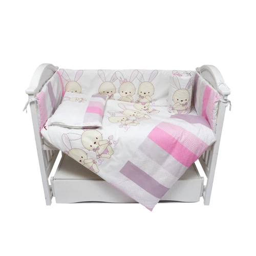 Комплект постельного белья Twins Dolce Друзья зайчики розовый (4060-D7-002): Тип постельный комплект