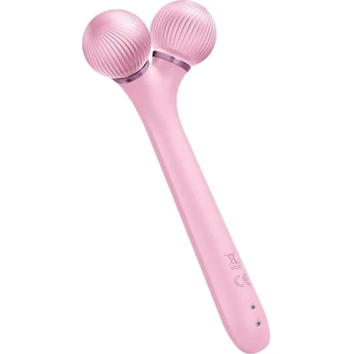 Массажер Звуковой ролик для лица GESKE Sonic Facial Roller 4 в 1 Pink (GK000040PK01)