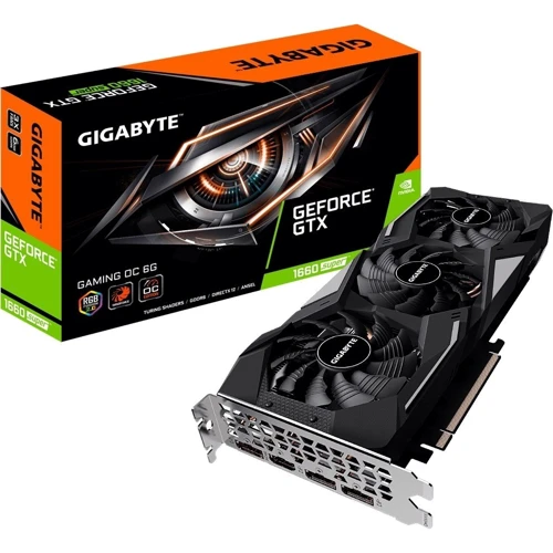 Видеокарта GIGABYTE GeForce GTX1660 SUPER 6144Mb GAMING (GV-N166SGAMING-6GD): Форм-фактор Стандартная
