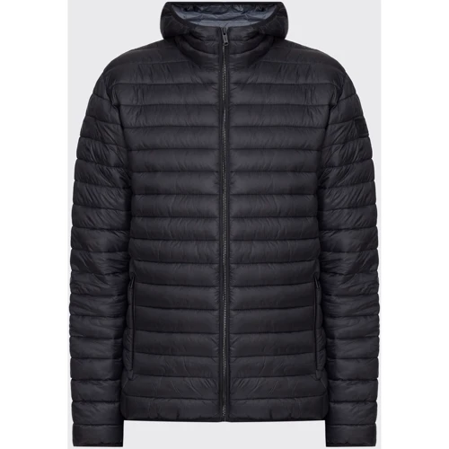 Куртка CMP Man Jacket Fix Hood Nero-Titanio 30K2747-87UH 52 черная демисезонная с капюшоном