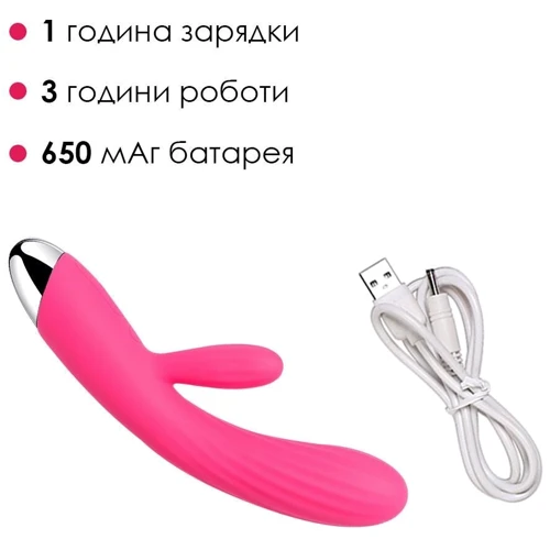 Интеллектуальный вибратор-кролик с подогревом Svakom Angel Plum Red